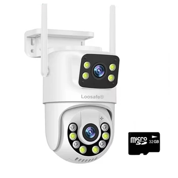 Jortan 360° WiFi okos biztonsági kamera – dupla lencse, 6MP ultra HD felvétel, telefonos applikáció