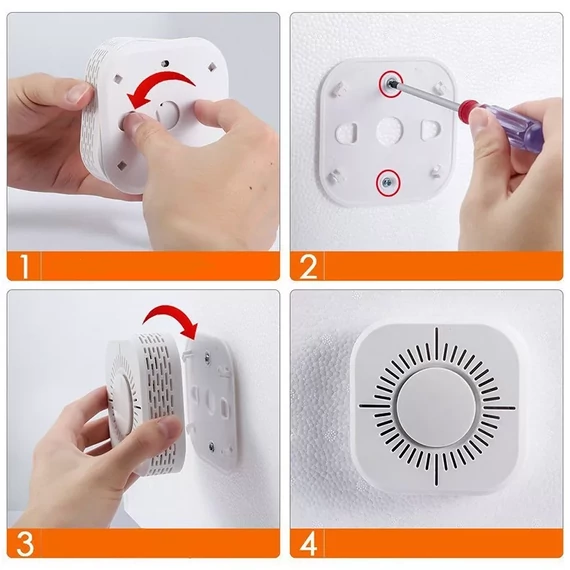 WiFi-s Intelligens Füstérzékelő, Android/iOS mobilapplikációval