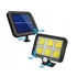 Kültéri napelemes lámpa mozgásérzékelővel, 260 Lm/W, COB LED, ABS, 3,5M kábel, 30 W, TÁVIRÁNYíTÓVAL